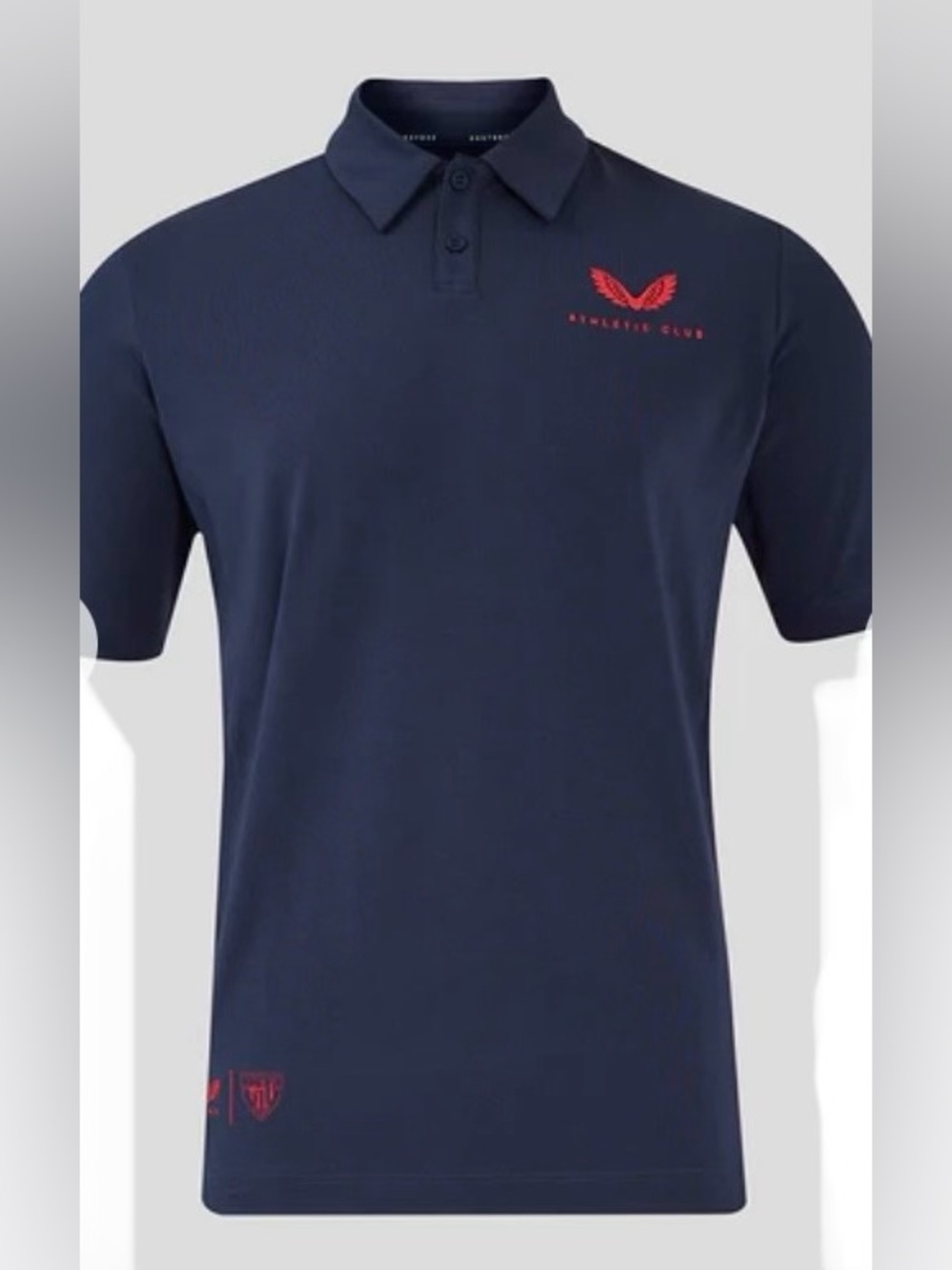 Castore Men’s Travel Polo Shirt 24/25 Castore Sports Club's Logo Navy Blue Larg